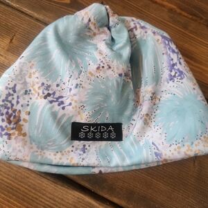 Kids' Blue and Purple Beanie